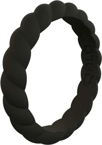 Vista 24 de QALO Anillos de compromiso de goma para mujer, diseñados para exteriores y Pack A: Treelined