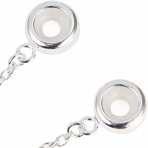 Vista 4 de Hoobeads - Colgante de plata de ley 925 para pulseras europeas
