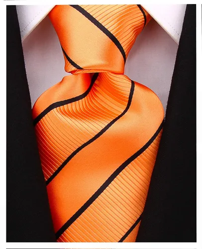 Vista 49 de Scott Allan - Corbatas de rayas para hombre - Corbata tejida para hombre