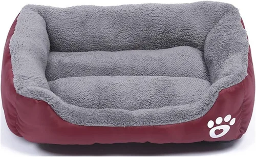 Vista 21 de Camas para perros pequeños, medianos y grandes, cama rectangular para mascotas, lavable, con estampado de leopardo, tamaño S