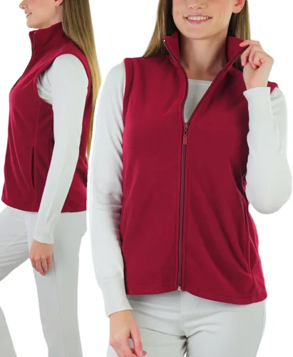 Vista 3 de ToBeInStyle Chaqueta de forro polar con cremallera y cuello alto para mujer