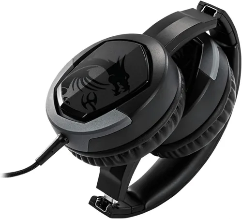 Vista 3 de msi Micrófono desmontable para videojuegos, diseño de diadema ligero y plegable, auriculares para juegos (Immerse GH30 V2)