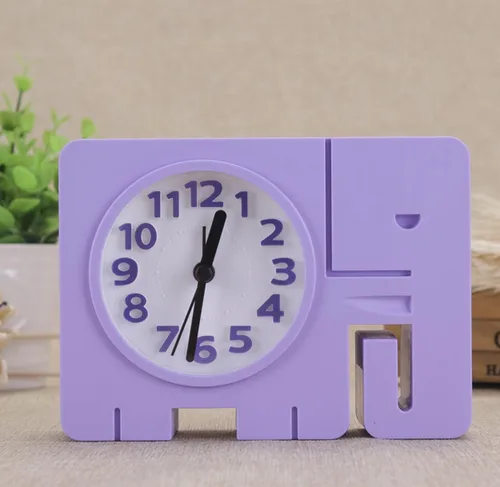 Vista 2 de Cool Home - Reloj despertador para niños, diseño único de elefante, para sala de estar