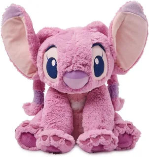 Disney Store Juguete oficial de ángel mediano suave para niños, personaje de peluche con textura mullida y detalles bordados, orejas flexibles y