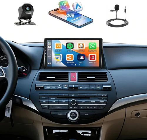 Vista 10 de SIXWIN Android 13 Estéreo del coche para Honda Accord 2008 2009 2010 2011 2012 2013 10.1 pulgadas pantalla táctil 2G+64G CarPlay Android Auto Car