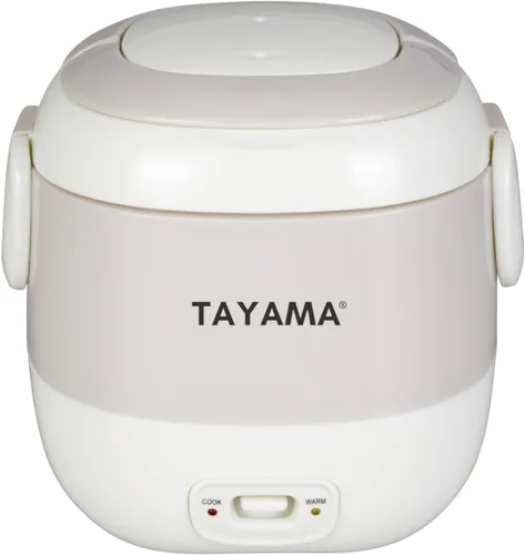 Vista 3 de Tayama TMRC-03R - Mini arrocera portátil de 1.5 tazas, color blanco