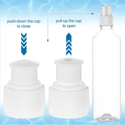 Vista 9 de Yulejo Tapas de repuesto de plástico para botellas de agua de 1.102 in, tapa de botella deportiva trenzada, tapa de botella de agua reutilizable