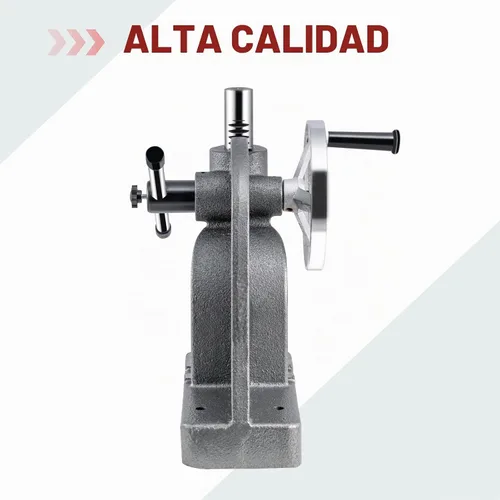 Vista 7 de Prensa de cenador CXRCY de 1 tonelada con cilindro redondo y rueda manual, prensa de cenador manual mejorada de hierro fundido, altura máxima de 14