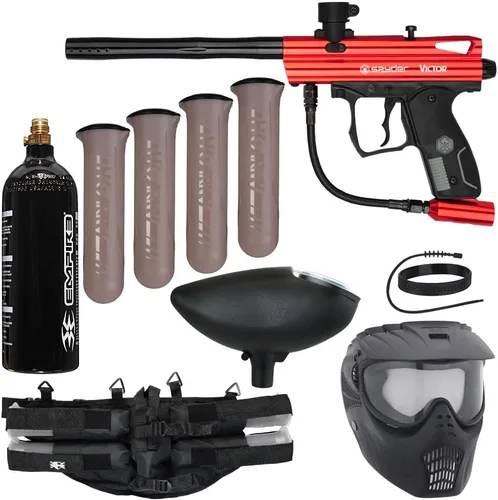 Vista 3 de Action Village Kit de Paquete de Pistola de Paintball Kingman Spyder Epic (Victor)