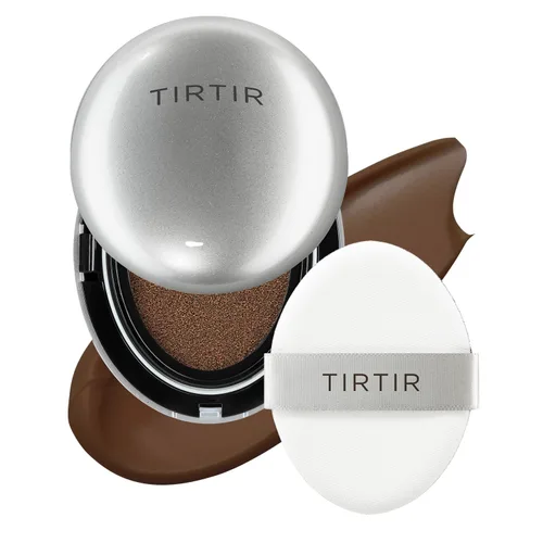 Vista 16 de [*Tamaño mini*] TIRTIR Aura Glow Silver Cushion Base de cojín coreana, (#13N Fair Ivory, 0.15 onzas líquidas)