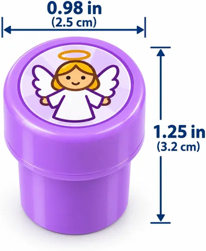 Vista 5 de TINYMILLS 50 piezas de personajes bíblicos religiosos surtidos sellos para niños