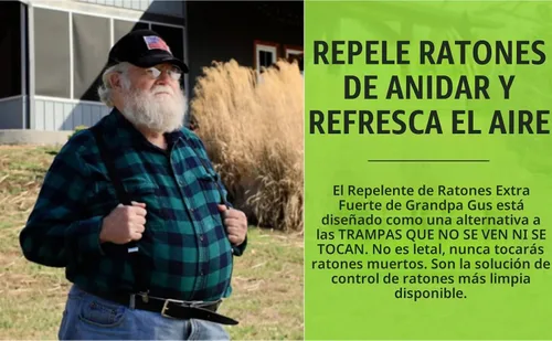 Vista 6 de Grandpa Gus's Bolsas repelentes de ratones extra fuertes, aceite de menta y canela, control de disuasión natural de roedores para garaje, RV