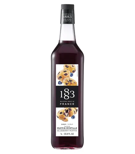 Vista 105 de 1883 Jarabe de Amaretto para bebidas, fabricado en Francia, botella de plástico de 1 litro