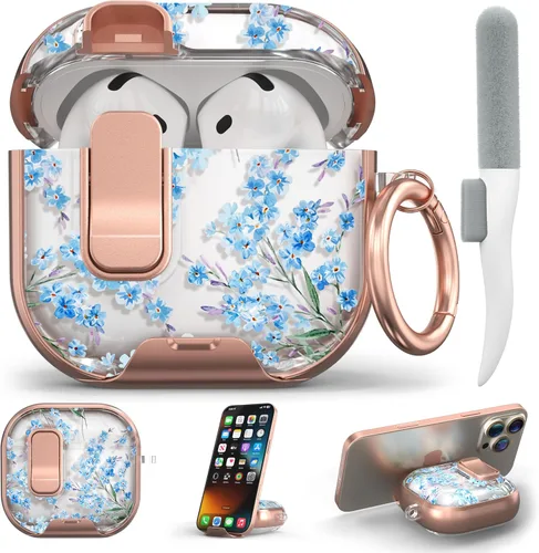 Vista 18 de Funda para Apple AirPods Pro 3 2025 con bloqueo de seguridad y soporte para negro - p