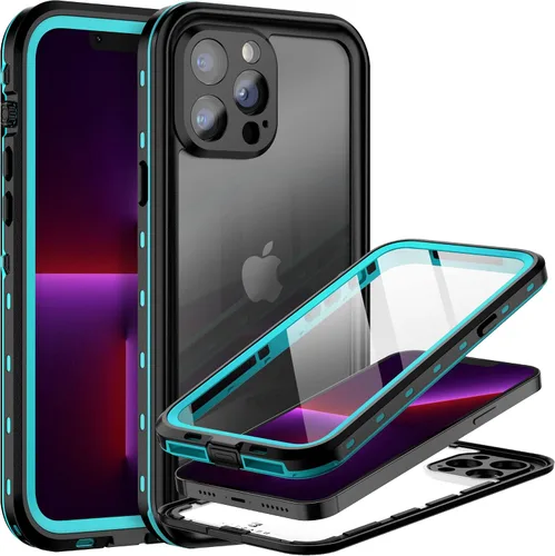 Vista 10 de BEASTEK TRE - Funda impermeable para Apple iPhone 13, a prueba de golpes, con certificación IP68, con protector de pantalla integrado, cubierta
