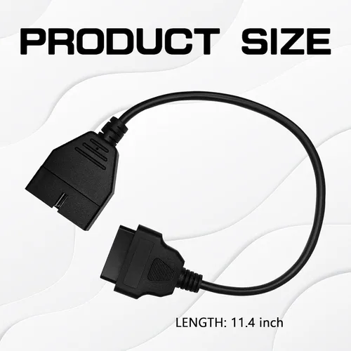 Vista 2 de Escáner OBD1, Adaptador OBD1 a OBD2 GM, Cable Escáner OBD 1 Lector de Códigos OBD1 12 Pines a OBD2 OBD II 16 Pines Enchufe Herramienta de Extensión