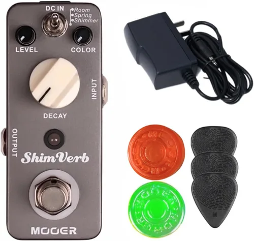 Vista 4 de Pedal de efectos para guitarra MOOER Blues Crab Clásico sonido de overdrive blues con accesorios para pedalboard
