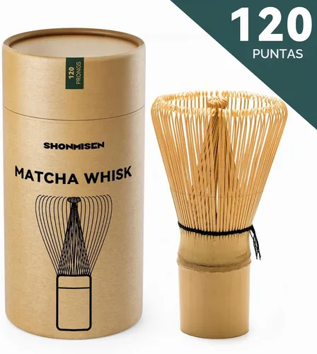 Vista 7 de Batidor de bambú matcha de 80/100/120 puntas, agitador tradicional japonés Chasen Matcha - Auténtico batidor de bambú japonés para té matcha