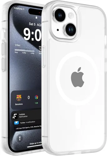 Vista 91 de WRJ Funda magnética mate para iPhone Air de 6.5 pulgadas, [compatible con Magsafe] [protección contra caídas de grado militar], delgada Negro