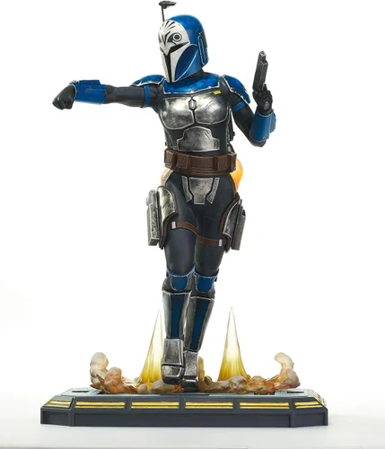Vista 6 de Diamond Select Toys Star Wars The Clone Wars: Bo Katan - Estatua a escala 1:7, multicolor, 11 pulgadas