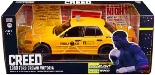Vista 3 de Greenlight 84173 Creed - 1999 Crown Victoria - Philly Taxi Escala 1:24 Diecast
