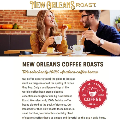 Vista 2 de New Orleans Roast Café molido Crème Brulee de 12 onzas (paquete de 1) – Disfruta de los ricos sabores de caramelo, vainilla y natillas