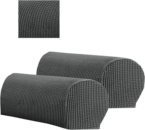 Vista 13 de 2 fundas de poliéster para reposabrazos de sofá, funda para sillón, fundas antipolvo, protector de muebles suave y cómodo para sofá, silla reclinable