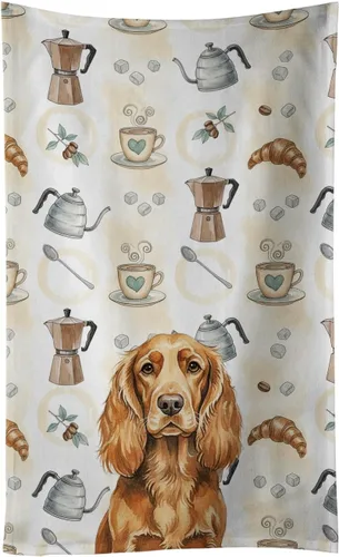 Vista 236 de Caroline's Treasures Afghan Hound - Toalla de cocina para barra de café, terciopelo frontal y lazo de algodón, lavable a máquina Sabueso afgano