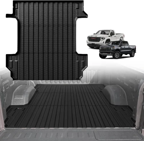 Vista 49 de TripleAliners - Tapete para caja de camioneta (de ejes) de 5 pies, encaje perfecto para pick-up de carga, accesorio de protección de vehículo