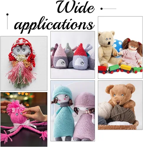 Vista 5 de PH PandaHall Ojos grandes de seguridad, 40 juegos de ojos de ganchillo, ojos amigurumi, ojos de animales de peluche, ojos kawaii, ojos artesanales