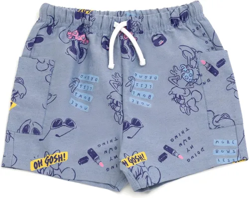 Vista 33 de Disney Minnie Mouse - Conjunto de camiseta floral arcoíris y pantalones cortos de cambray, tallas de bebé a niño grande (12 meses - 14-16)