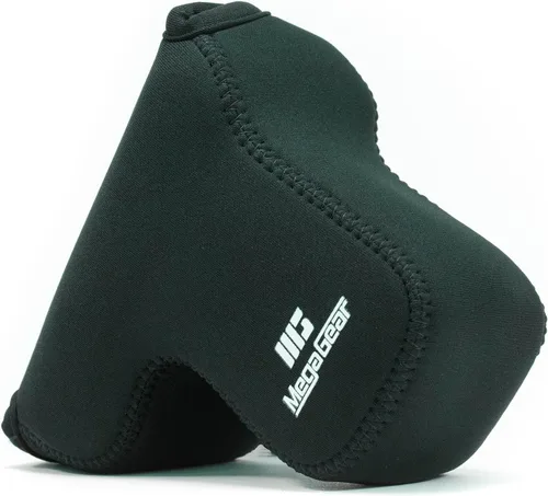 Vista 2 de MegaGear MG1499 Sony Alpha A6400, A6500 (0.709-5.315 in) Funda de neopreno ultra ligera para cámara - Negro, piel sintética