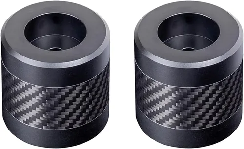 Vista 23 de Advanblack ProTek - Deslizadores de barra de choque Harley mecanizada de 1.25 pulgadas, rueda decorativa giratoria para protector de motor delantero