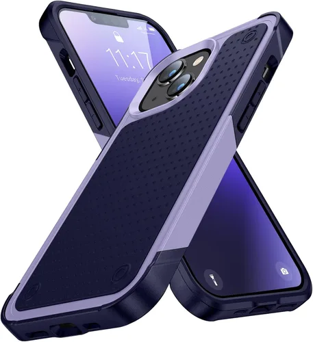 Vista 12 de Funda diseñada para iPhone 14, iPhone 13, 2 en 1, regalo de grado militar, resistente a caídas, resistente a prueba de golpes, para iPhone 14, funda