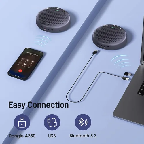 Vista 7 de EMEET Altavoz Bluetooth USB Luna Plus Luna