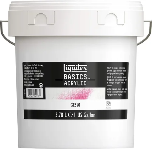 Vista 7 de Liquitex Basics Tubo mediano de Gesso para aplicación en superficies, 8.5 onzas