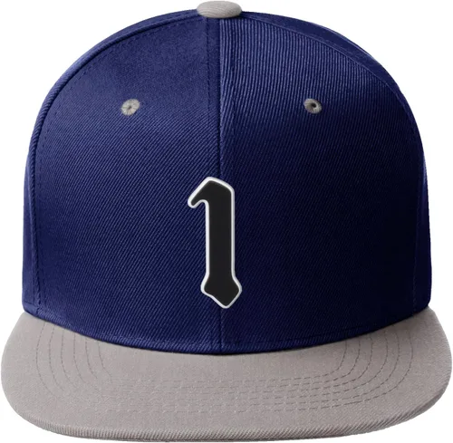 Vista 918 de Daxton Gorra clásica con visera de billete plano con letras del alfabeto inglés antiguo de la A a la Z