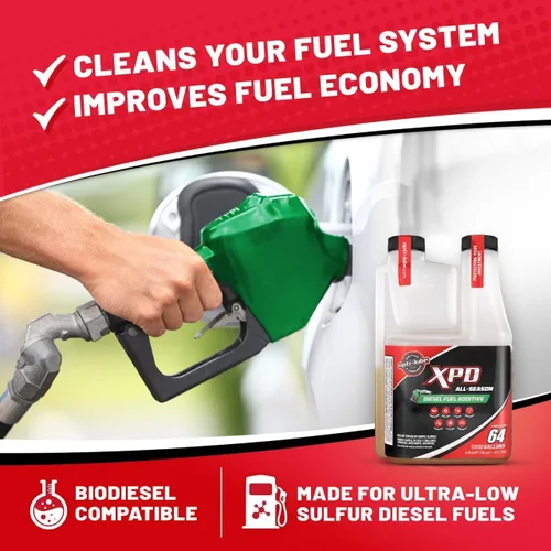 Vista 6 de Opti-Lube XPD - Aditivo de combustible diésel para todas las estaciones, botella dosificadora de 16 onzas, paquete de 4