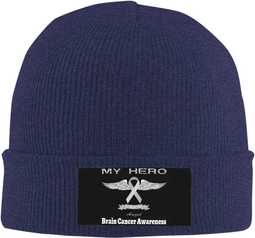 Vista 2 de Gorro unisex elástico, suave y cálido, gorro de punto para hombres y mujeres