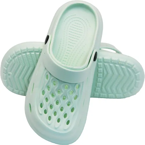 Vista 4 de Zuecos de jardín para mujeres y hombres, sandalias clásicas para usar fuera del hogar, uso casual, antideslizantes, con cojín de aire, parte