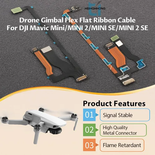 Vista 2 de para DJI Mini 2 Cable de cinta de repuesto para DJI Mavic Mini/Mini SE/Mini 2 SE 4K Gimbal Flex Cable plano de cinta Accesorios para dron Parte
