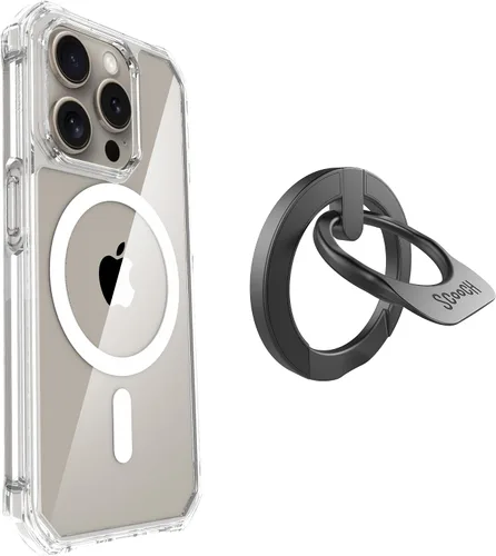 Vista 325 de Scooch para MagCase Compatible con iPhone 12 Mini Incluyendo MagRing 2.0, Soporte para Teléfono Compatible con MagSafe y Pata de Soporte