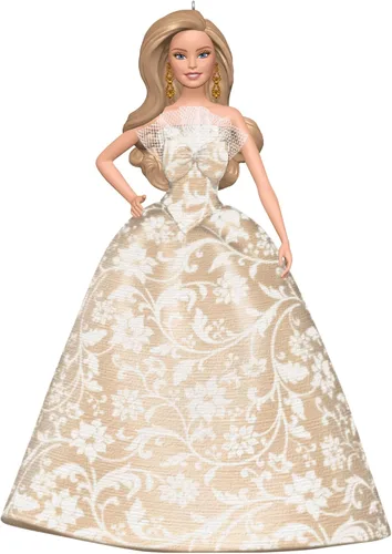 Vista 10 de Hallmark Keepsake Adorno navideño de recuerdo 2024, Barbie de vacaciones 2024, Regalos para ella