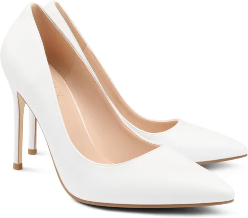 Vista 24 de COLETER Zapatos de vestir con punta puntiaguda de 4 pulgadas para mujer 02 negro