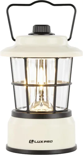 Vista 2 de LUXPRO LP1536 Rechargeable Retro Lantern 500 Lumens Dual Power LED Camping Lantern (Pink, 1 Pack, Rechargeable)