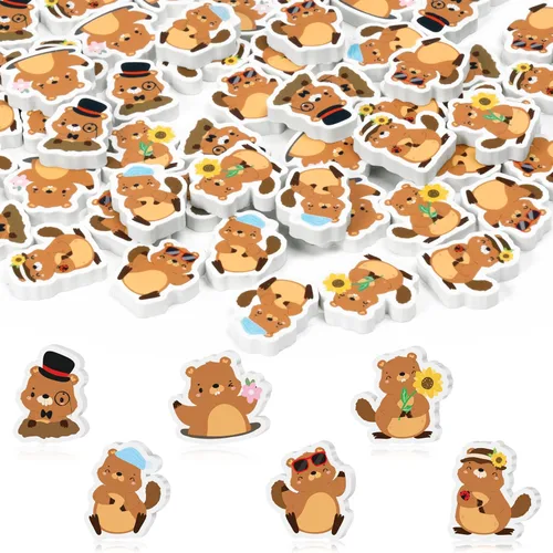 Vista 7 de ANGOLIO 60Pcs Borradores Mini de Dibujos Animados Cristianos en Paquete Grande para Navidad Feliz, Borradores de Lápiz con Motivo de Cruz Religiosa