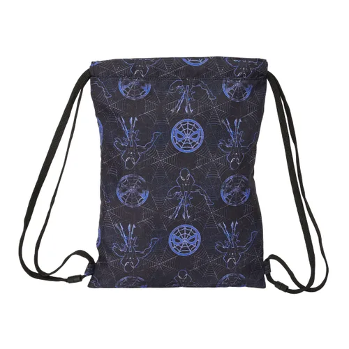 Vista 3 de Bolsa Mochila con Cuerdas Spider-Man Attack Negro 26 x 34 x 1 cm