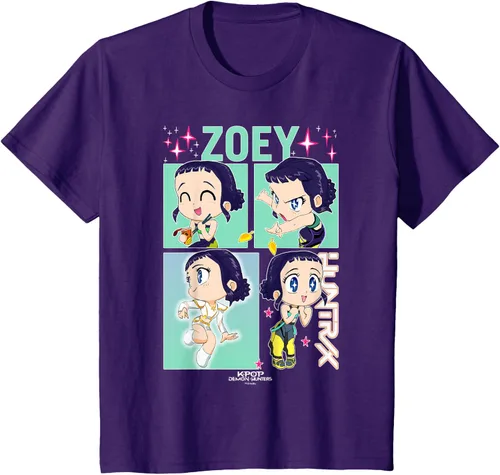 Vista 24 de Kpop Demon Hunters Zoey Camiseta Oficialmente Autorizada