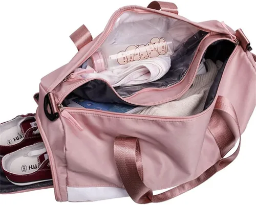 Vista 5 de Bolsa de gimnasio para yoga, baile y yoga, para hombres y mujeres, gran capacidad, bolsa de gimnasio al aire libre, bolsa de natación, mochila