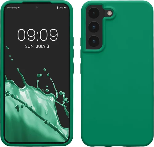 Vista 94 de kwmobile Funda compatible con Samsung Galaxy S9 - Funda de silicona TPU con acabado suave - Blue Reef